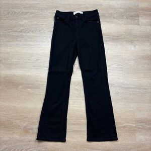 Rag & Bone Kick Flare High‎ Rise Jeans Women's 28 Color Black